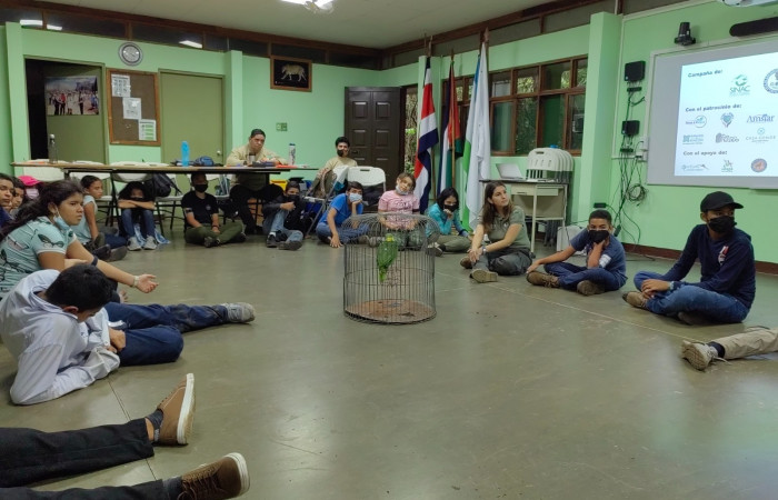 Presentación de la campaña, mi hábitat es mi hogar, donde se trata la problemática de la extracción de animales silvestres.