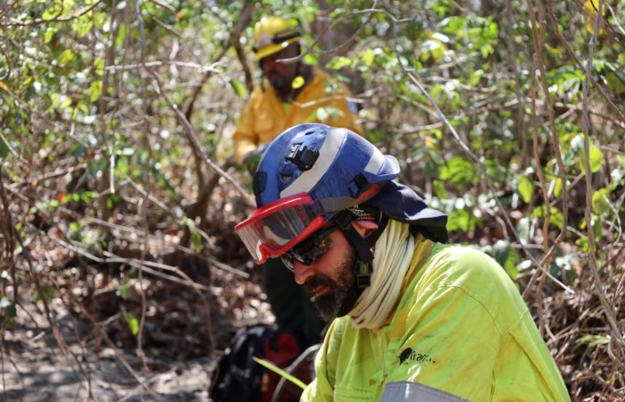 Incendio forestal Altamira-Parque Nacional Guanacaste  Abril 2024  Foto:Melissa Espinoza