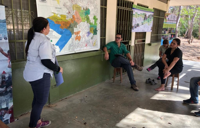 Charla con el Programa de Educación Biológica Refugio Natural de Vida Silvestre Bahía Junquillal 22 de febrero 2019 Foto: Alejandro Masís