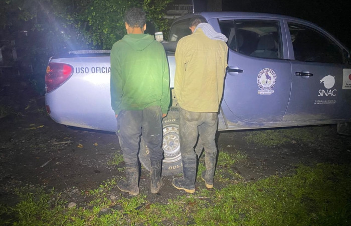 Cacería de tepezcuintle <i>Cuniculus paca</i>, setiembre 2025, sector San Cristóbal, foto:  Brigada de Control y Aprovechamiento Forestal (BCAF.PSA) 