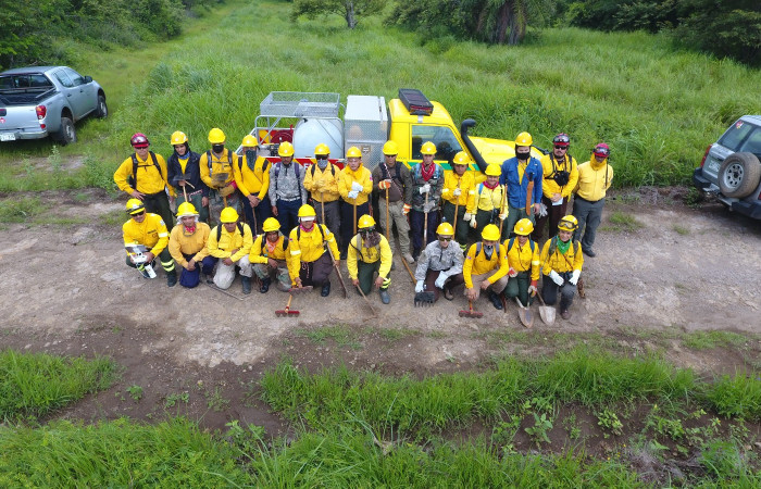 Nuevos bomberos forestales voluntarios ACG