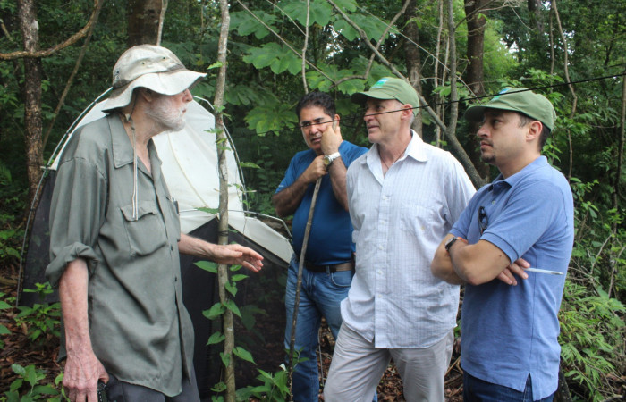 Explicación de trampas Malaise  Proyecto Geotérmico Las Pailas II  20 de agosto 2019  Foto: Melissa Espinoza