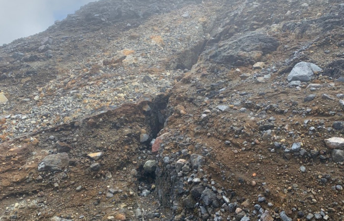 28 de agosto 2019  Foto: Observatorio sismológico y vulcanológico de Arenal y Miravalles (OSIVAM)  Volcán Rincón de la Vieja