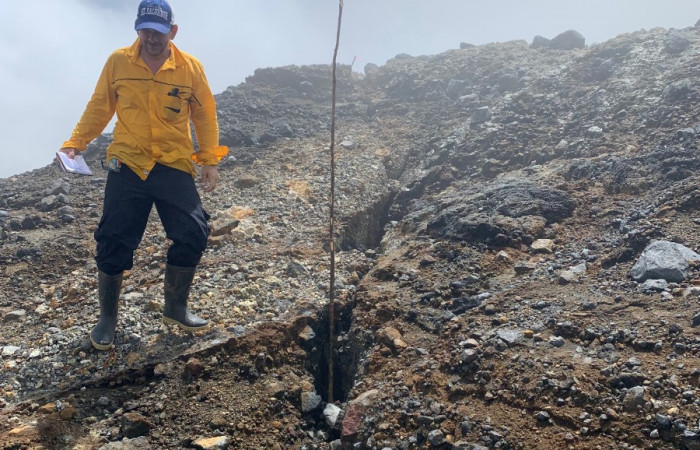 28 de agosto 2019  Foto: Observatorio sismológico y vulcanológico de Arenal y Miravalles (OSIVAM)  Volcán Rincón de la Vieja